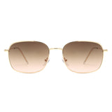 J1005 - Retro Square Flat Top Tinted Fashion Wholesale Sunglasses