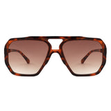 HS2268 - Women Oversized Square Fashion Aviator Sunglasses