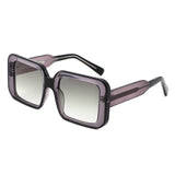 PIC3003 - Oversize Fashion Square Flat Top Polarized Women Wholesale Sunglasses