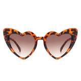 HK1034 - Kids Heart Shaped Toddlers Children Wholesale Sunglasses