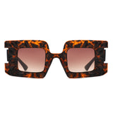 HS1318 - Geometric Modern Chunky Fashion Square Wholesale Sunglasses