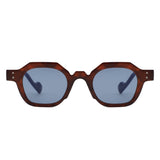 S1243 - Geometric Square Flat Top Fashion Hexagon Wholesale Sunglasses