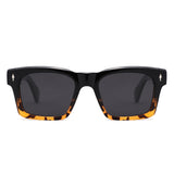 P/C009 - Retro Bold Modern Fashion Square Wholesale Sunglasses - Iris Fashion