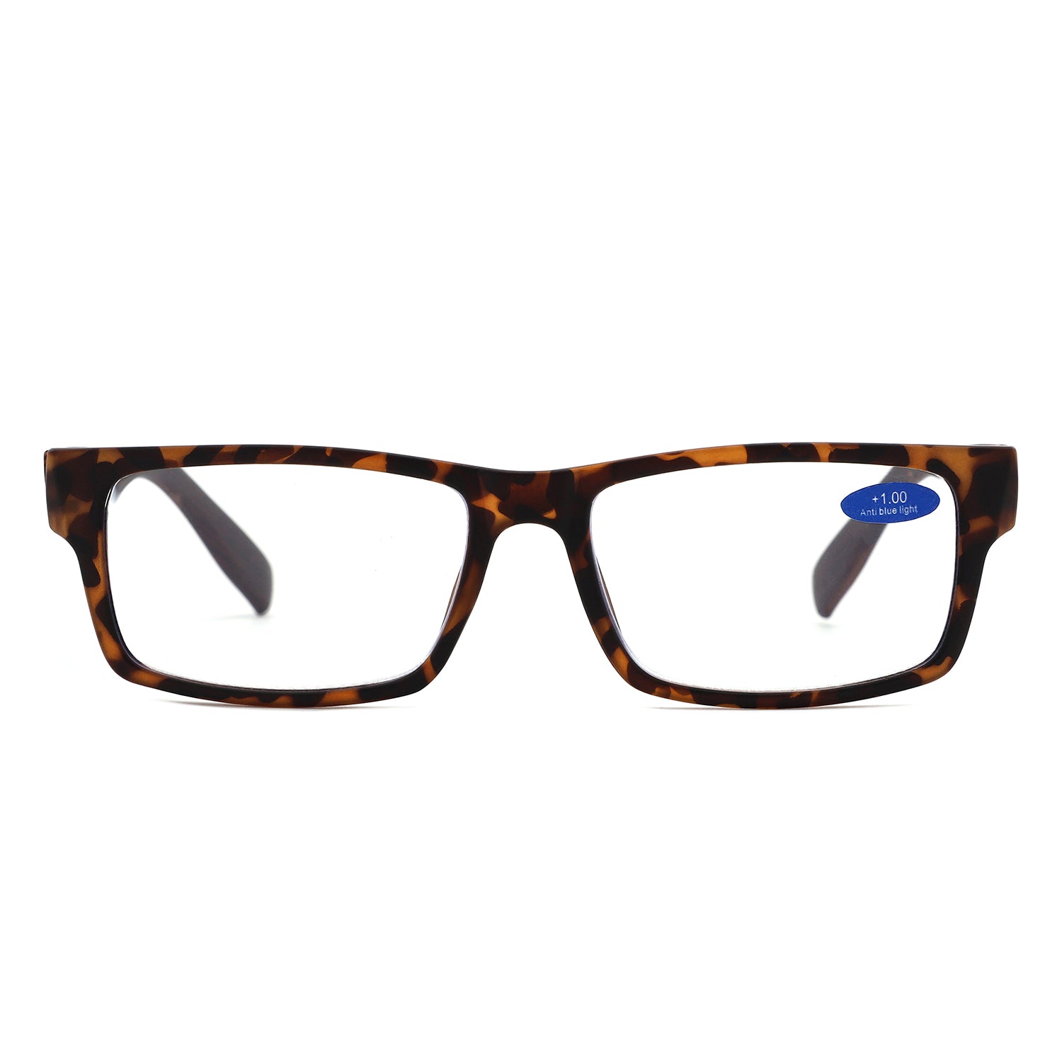 883 - Rectangle Woodgrain Temples Reading Glasses - Iris Fashion