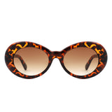 HS2206 - Oval Clout Goggles Retro Zigzag Arms Fashion Wholesale Sunglasses