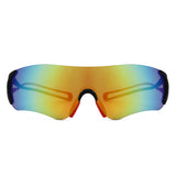 HS2263 - Rimless Performance Wraparound Shield Sport Sunglasses