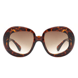 HS1278 - Oversize Geometric Oval Fashion Women Round Wholesale Sunglasses