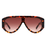 HS1360 - Retro Oversize Shield Wraparound Wholesale Sunglasses
