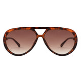 HS2269 - Round Oversized Fashion Aviator Sunglasses