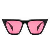 S2125-1 - Retro Flat Top Square Fashion Cat Eye Wholesale Sunglasses