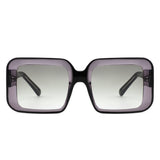 PIC3003 - Oversize Fashion Square Flat Top Polarized Women Wholesale Sunglasses