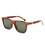 HS1325 - Square Fashion Horn Rimmed Tinted Wholesale Sunglasses