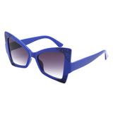 HS2180 - Oversize High Pointed Triangle Cat Eye Wholesale Sunglasses