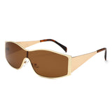 HJ2120 - Oversize Rectangle Wrap Shield Flat-Top Wholesale Sunglasses