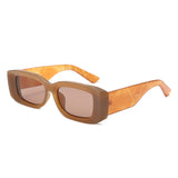 HS2232 - Chunky Retro Tinted Rectangle Wholesale Sunglasses
