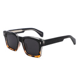 P/C009 - Retro Bold Modern Fashion Square Wholesale Sunglasses - Iris Fashion
