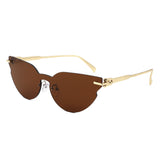 HS2199 - Women Chic Rimless Fashion Cat Eye Wholesale Sunglasses