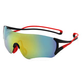 HS2263 - Rimless Performance Wraparound Shield Sport Sunglasses