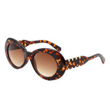 HS2206 - Oval Clout Goggles Retro Zigzag Arms Fashion Wholesale Sunglasses