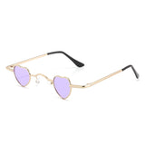HJ1002 - Small Metal Heart Shaped Tinted Mini Color Pop Wholesale Sunglasses