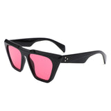 S2125-1 - Retro Flat Top Square Fashion Cat Eye Wholesale Sunglasses
