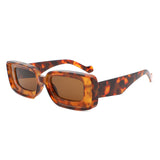 HS1312 - Rectangle Narrow Fashion Bold Retro Square Wholesale Sunglasses