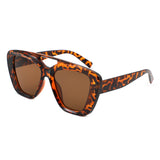 HS1367 - Oversized Bold Brow-Bar Square Wholesale Sunglasses