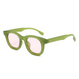 HS2227 - Classic Chunky Modern Square Tinted Wholesale Sunglasses
