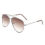 J1006 - Classic Brow-Bar Retro Fashion Wholesale Aviator Sunglasses