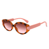 HS1394 - Retro Oval Fashion Tinted Wholesale Sunglasses