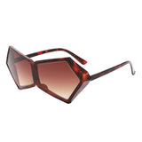 HS2175 - Irregular Square Fashion Geometric Oversize Wholesale Sunglasses