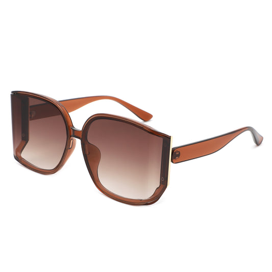 HS2163 - Oversize Square Curved Lens Butterdly Wholesale Sunglasses