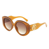 HS2189 - Oversize Luxurious Fashion Women Round Wholesale Sunglasses