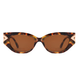 HS2192 - Sleek Vintage Inspired Luxurious Geometric Cat Eye Wholesale Sunglasses