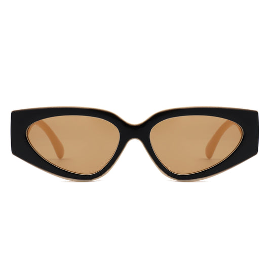 HS1365 - Retro Narrow 90s Inspired Bold Cat Eye Wholesale Sunglasses