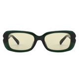 HS2220 - Chunky Retro Rectangle Geometric Fashion Wholesale Sunglasses