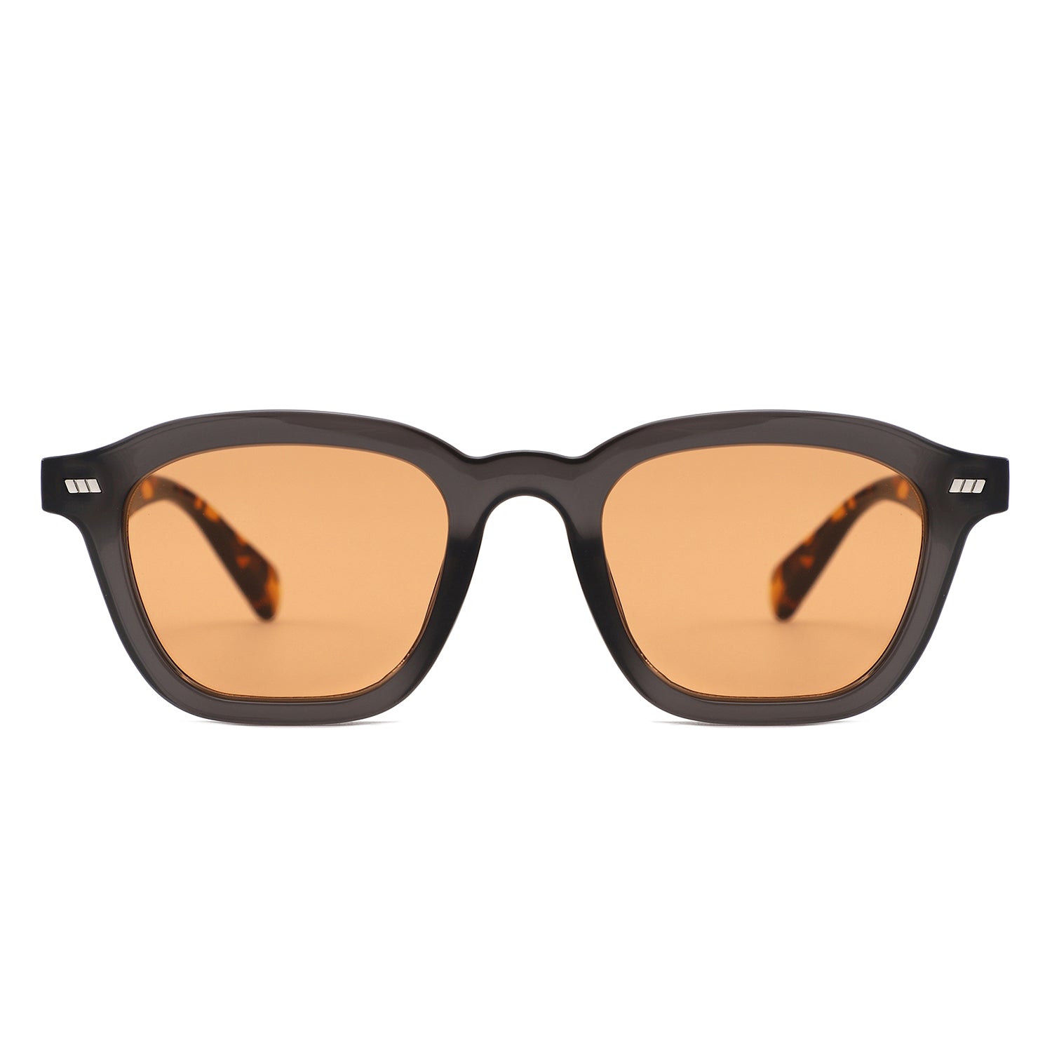 S1264 - Square Bold Retro Thick Frame Sunglasses - Iris Fashion