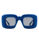 S1211-1 - Square Oversize Fashion Thick Frame Chunky Wholesale Sunglasses