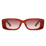 HS2232 - Chunky Retro Tinted Rectangle Wholesale Sunglasses