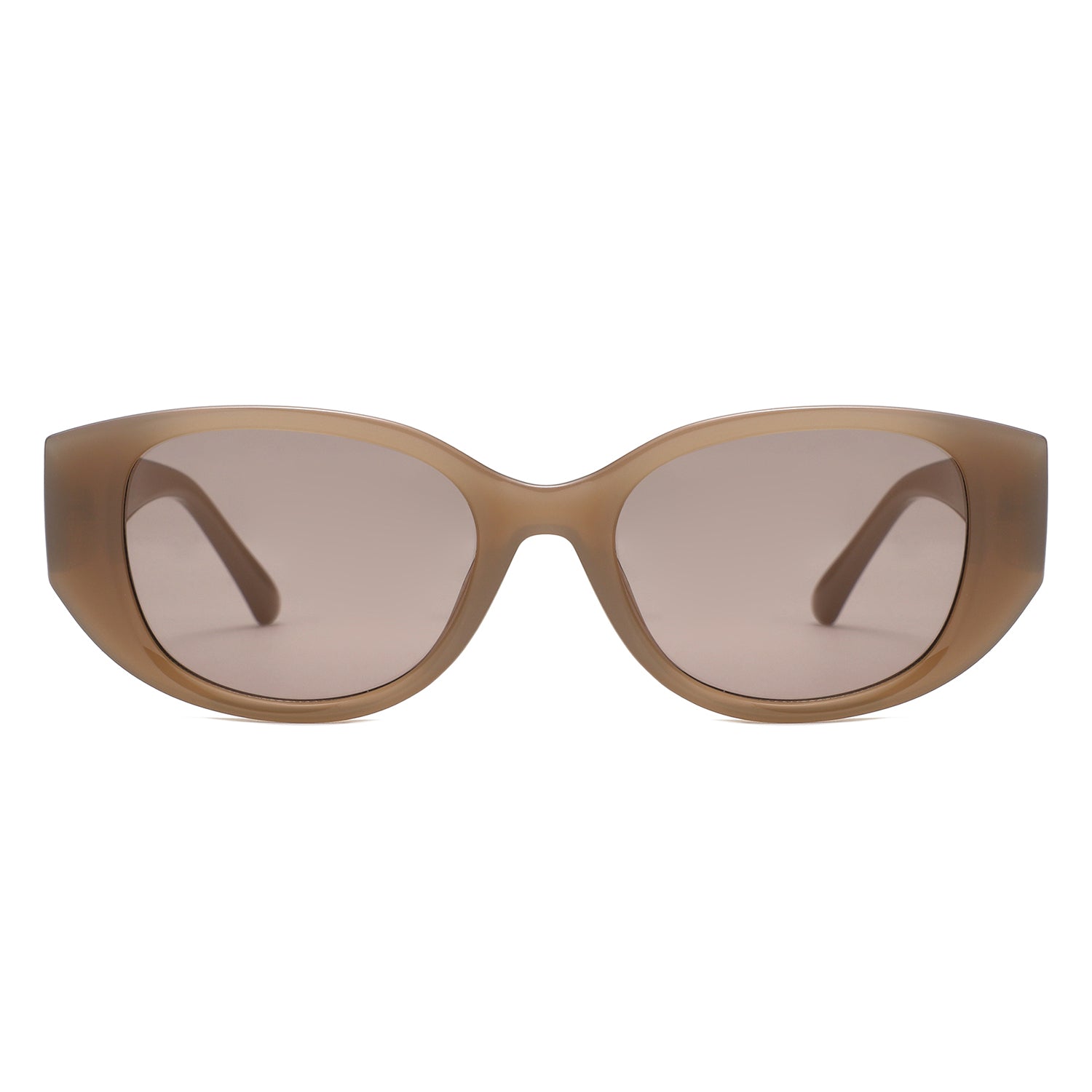 HS2214 - Women Oversized Oval Cat Eye Sunglasses - Iris Fashion