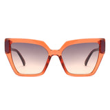 HS1392 - Oversize Angular Square Cat Eye Wholesale Sunglasses