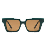 HS1262 - Square Geometric Fashion Flat Top Wholesale Sunglasses