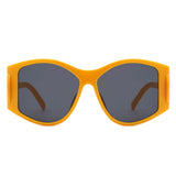 HS2174 - Square Geometric Large Chunky Fashion Wholesale Sunglasses