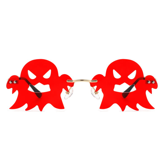 HW2035 - Rimless Party Scary Ghost Wholesale Sunglasses