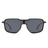 HJ2070 - Square Retro Geometric Fashion Oversize Wholesale Sunglasses