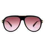 HS2262 - Women Oversized Fashion Aviator Sunglasses