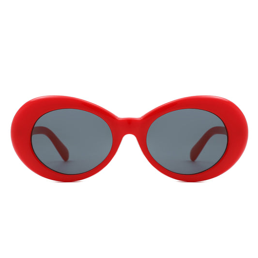 HS2206 - Oval Clout Goggles Retro Zigzag Arms Fashion Wholesale Sunglasses