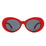 HS2206 - Oval Clout Goggles Retro Zigzag Arms Fashion Wholesale Sunglasses