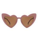 HK1034 - Kids Heart Shaped Toddlers Children Wholesale Sunglasses