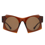 S1247 - Square Fashion Geometric Oversize Wholesale Sunglasses